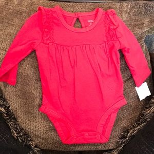 Carters baby girl red onesie